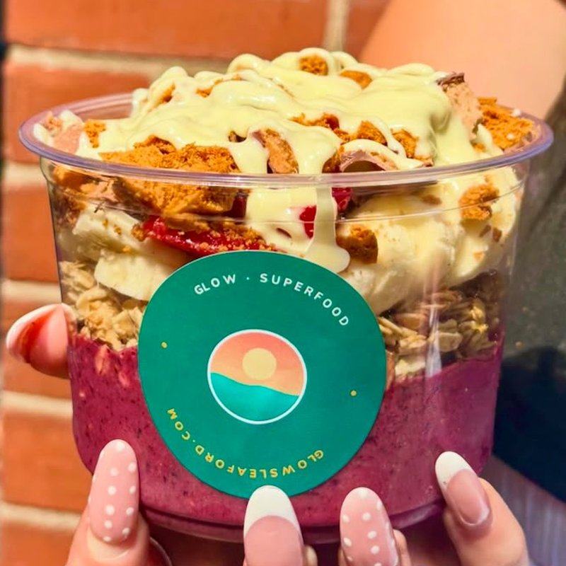 A GLOW Sleaford superfood bowl — the café on the ground floor of Kesteven Business Centre, Sleaford